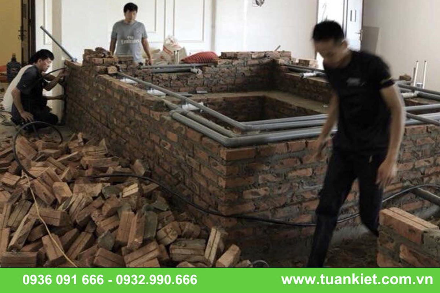 Đội ngũ thi công tại Tuấn Kiệt