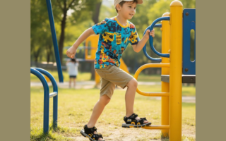 giay-sandals-den-cam-nang-dong-cho-be-trai