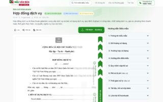 mauvanban.vn - hướng dẫn soạn hợp đồng dịch vụ