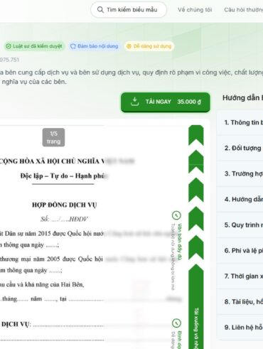 mauvanban.vn - hướng dẫn soạn hợp đồng dịch vụ