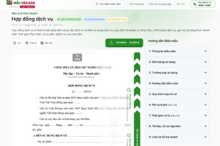 mauvanban.vn - hướng dẫn soạn hợp đồng dịch vụ